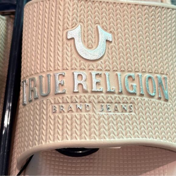 True Religion Women's Meg Slip On Slides Nude Size 9 NWT - Picture 3 of 9